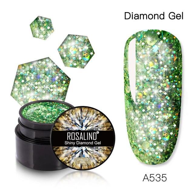 Luxury Modern Crystal Shiny Gel Nail Polish Painting Nails Art Design Diamond Manicure Gel Luxury Design For Women and Girls Stevvex