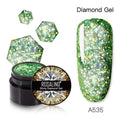 Luxury Modern Crystal Shiny Gel Nail Polish Painting Nails Art Design Diamond Manicure Gel Luxury Design For Women and Girls Stevvex