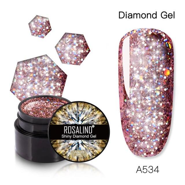 Luxury Modern Crystal Shiny Gel Nail Polish Painting Nails Art Design Diamond Manicure Gel Luxury Design For Women and Girls Stevvex
