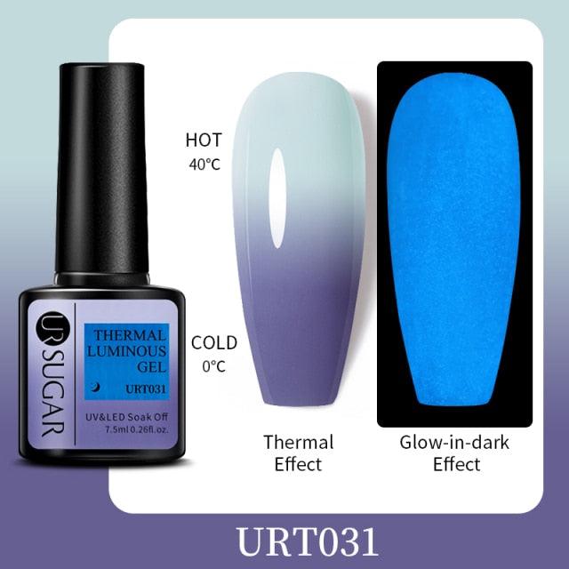 Luxury Modern Elegant Colorful Diamond Gel Nail Polish UV Temperature Color Changing Elegant Fashion Rainbow Colors For Womens Stevvex