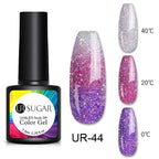 Luxury Modern Elegant Colorful Diamond Gel Nail Polish UV Temperature Color Changing Elegant Fashion Rainbow Colors For Womens Stevvex