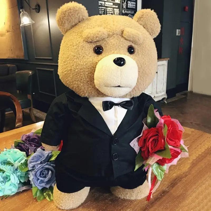 Luxury Modern Super Cute 8 styles Movie Teddy Bear Plush Toys Ted In Apron Soft Stuffed Animals Plush 45cm A birthday present for a good friend Stevvex
