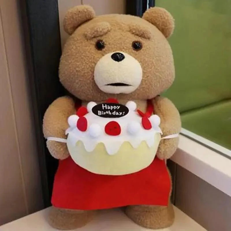Luxury Modern Super Cute 8 styles Movie Teddy Bear Plush Toys Ted In Apron Soft Stuffed Animals Plush 45cm A birthday present for a good friend Stevvex