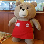 Luxury Modern Super Cute 8 styles Movie Teddy Bear Plush Toys Ted In Apron Soft Stuffed Animals Plush 45cm A birthday present for a good friend Stevvex