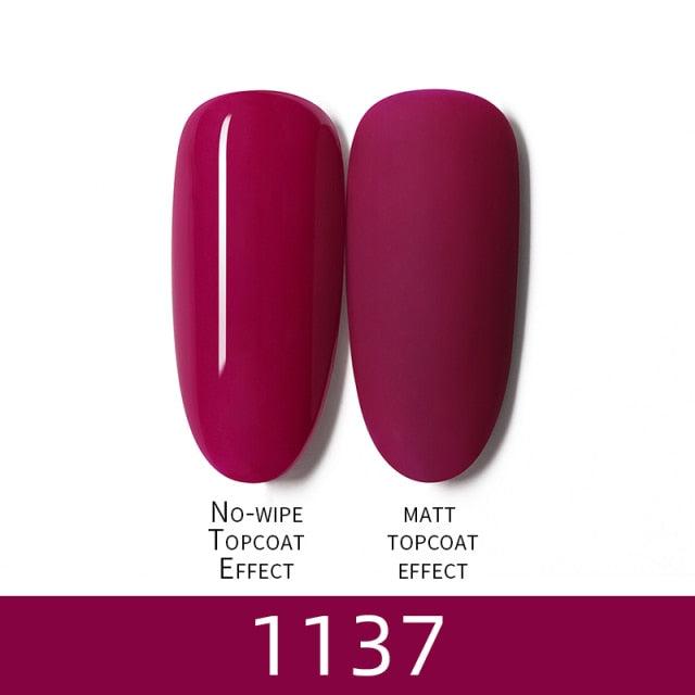 Luxury Modern Women Red 7ml UV Gel Nail Polish Set 8 Luxury Colors Elegant Manicure Nail Salon Stylish Design For Girls and Ladies Stevvex