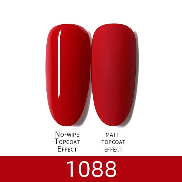 Luxury Modern Women Red 7ml UV Gel Nail Polish Set 8 Luxury Colors Elegant Manicure Nail Salon Stylish Design For Girls and Ladies Stevvex