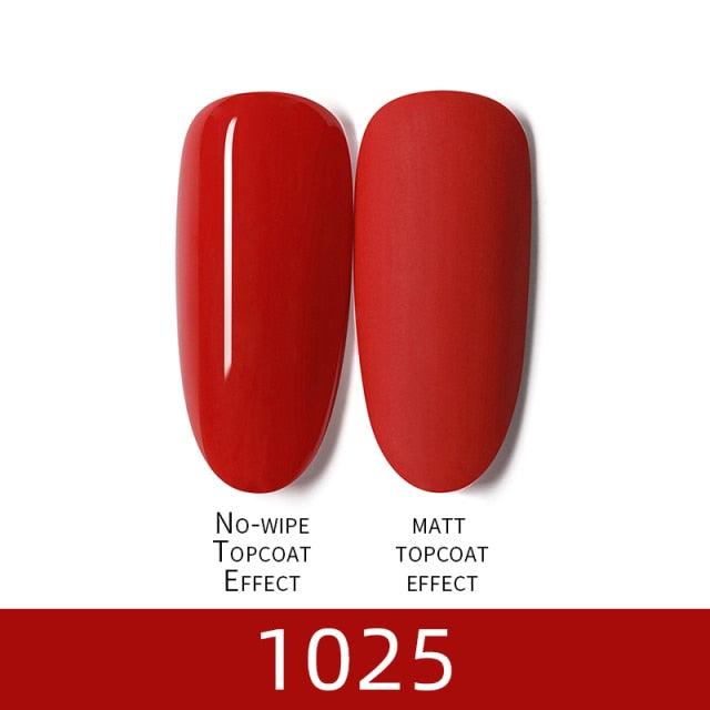 Luxury Modern Women Red 7ml UV Gel Nail Polish Set 8 Luxury Colors Elegant Manicure Nail Salon Stylish Design For Girls and Ladies Stevvex