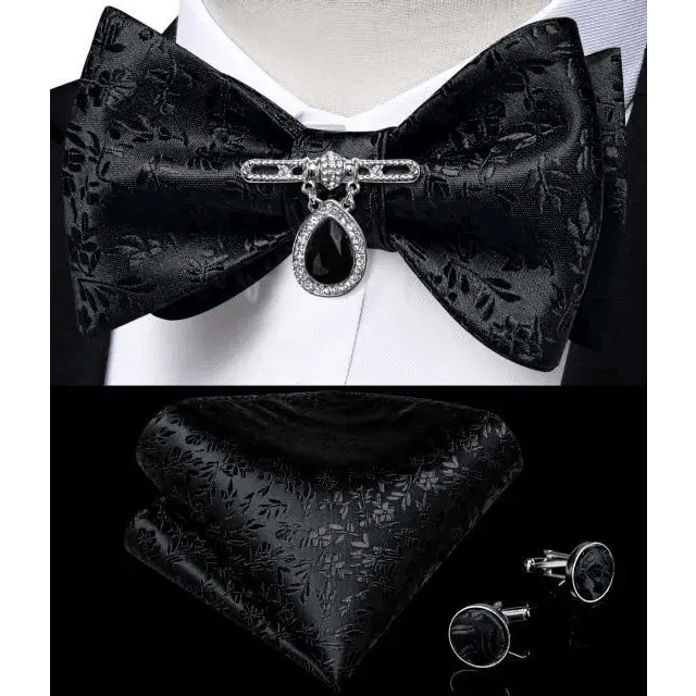Luxury Pink Solid Men Bow Tie Silk Business Wedding Elegant Bowtie For Men Unique Desing For Every Occasion Stevvex