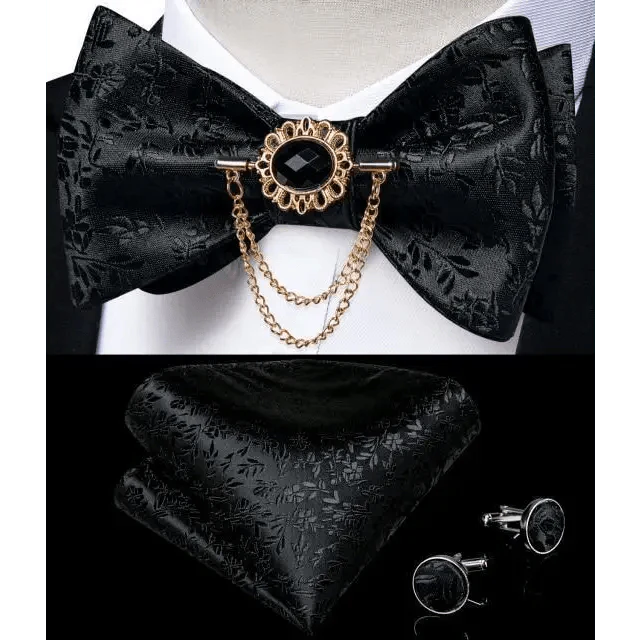 Luxury Pink Solid Men Bow Tie Silk Business Wedding Elegant Bowtie For Men Unique Desing For Every Occasion Stevvex