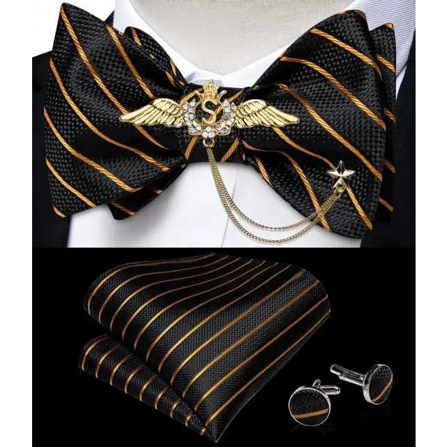 Luxury Pink Solid Men Bow Tie Silk Business Wedding Elegant Bowtie For Men Unique Desing For Every Occasion Stevvex