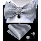 Luxury Pink Solid Men Bow Tie Silk Business Wedding Elegant Bowtie For Men Unique Desing For Every Occasion Stevvex