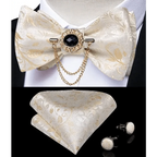 Luxury Pink Solid Men Bow Tie Silk Business Wedding Elegant Bowtie For Men Unique Desing For Every Occasion Stevvex