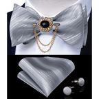 Luxury Pink Solid Men Bow Tie Silk Business Wedding Elegant Bowtie For Men Unique Desing For Every Occasion Stevvex