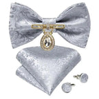 Luxury Pink Solid Men Bow Tie Silk Business Wedding Elegant Bowtie For Men Unique Desing For Every Occasion Stevvex