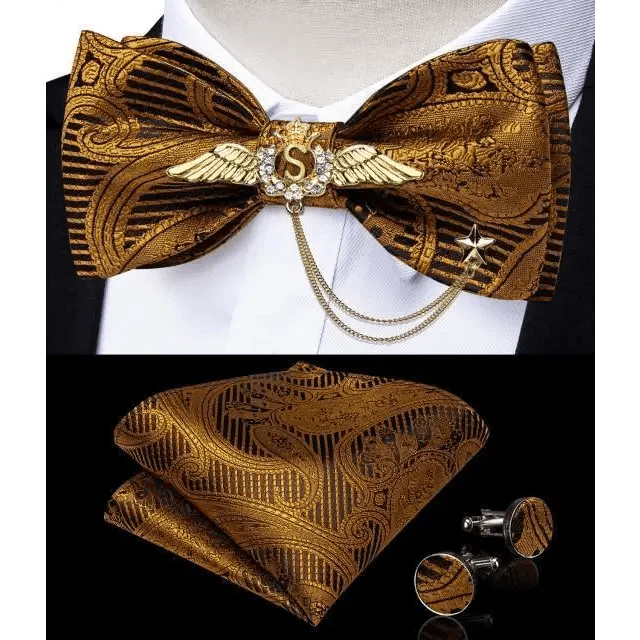 Luxury Pink Solid Men Bow Tie Silk Business Wedding Elegant Bowtie For Men Unique Desing For Every Occasion Stevvex