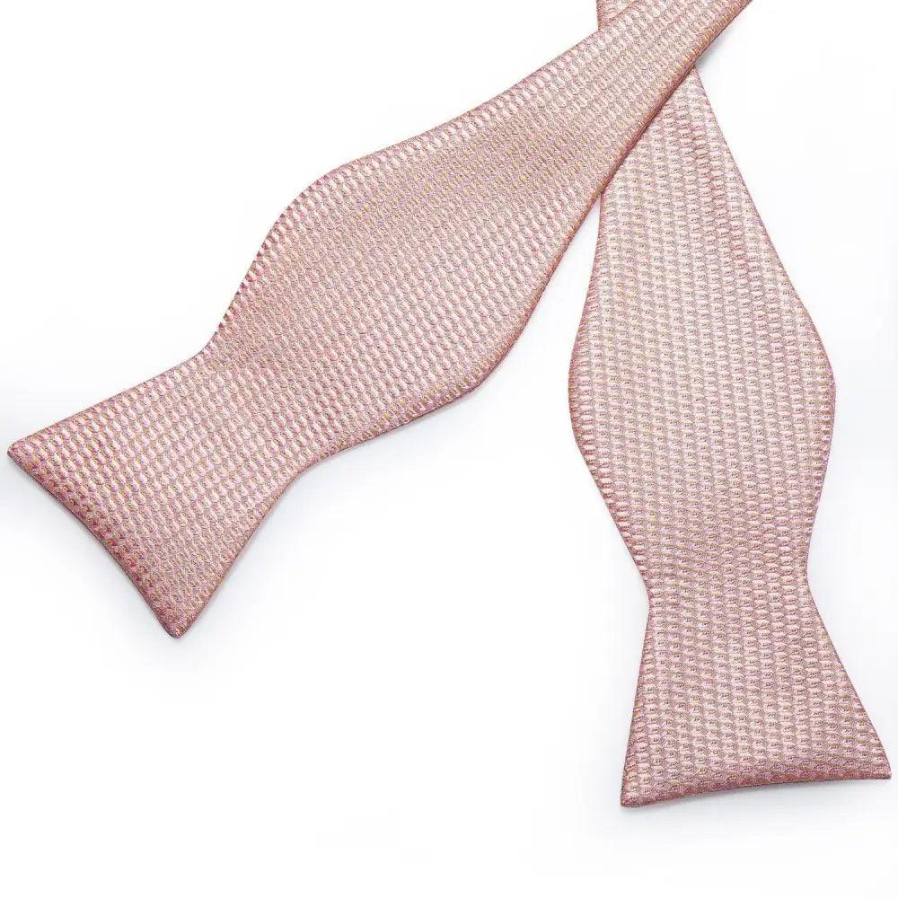 Luxury Pink Solid Men Bow Tie Silk Business Wedding Elegant Bowtie For Men Unique Desing For Every Occasion Stevvex