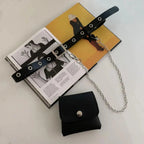 Luxury PU Leather Fanny Pack Simple Women's Belt Bag Small Fanny Pack Handbag With Chain Stylish Travel Waist Bag For Women Stevvex