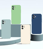 Luxury Silicone Case For iPhone 13 14 Pro Max Case For iPhone 13 Mini 13 14 Pro Cover Mobile Phone Case Silicone Back Cover For iPhone Anti-Scratch Slim iPhone Case For Women And Men Stevvex