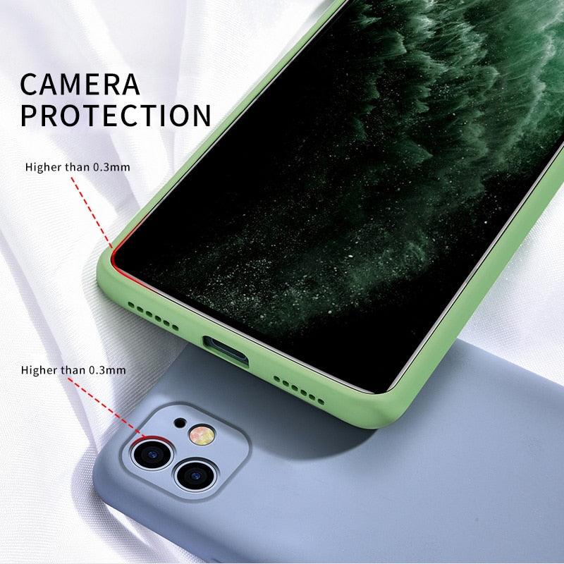 Luxury Silicone Case For iPhone 13 14 Pro Max Case For iPhone 13 Mini 13 14 Pro Cover Mobile Phone Case Silicone Back Cover For iPhone Anti-Scratch Slim iPhone Case For Women And Men Stevvex
