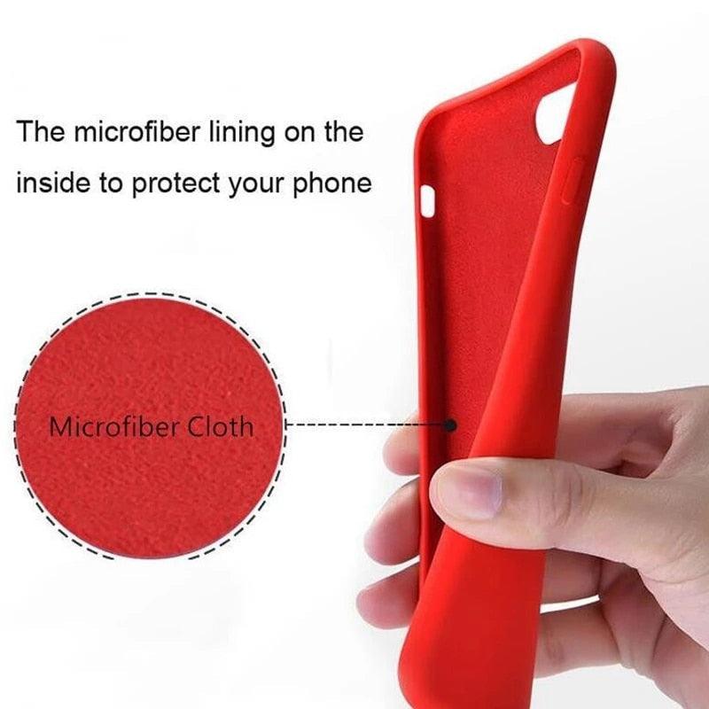 Luxury Silicone Case For iPhone 13 14 Pro Max Case For iPhone 13 Mini 13 14 Pro Cover Mobile Phone Case Silicone Back Cover For iPhone Anti-Scratch Slim iPhone Case For Women And Men Stevvex