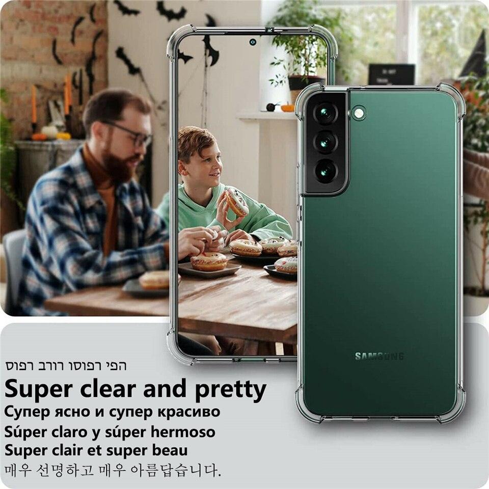 Luxury Silicone Cover For Clear Case Xiaomi Mi Redmi Note 11 Pro 7 8 9 10 9s 10s 11s Poco F3 M3 M4 X3 X4 Pro 12 11t 12x Shockproof Thin Soft Transparent Protective Case Flexible Transparent Mobile Phone Case Stevvex