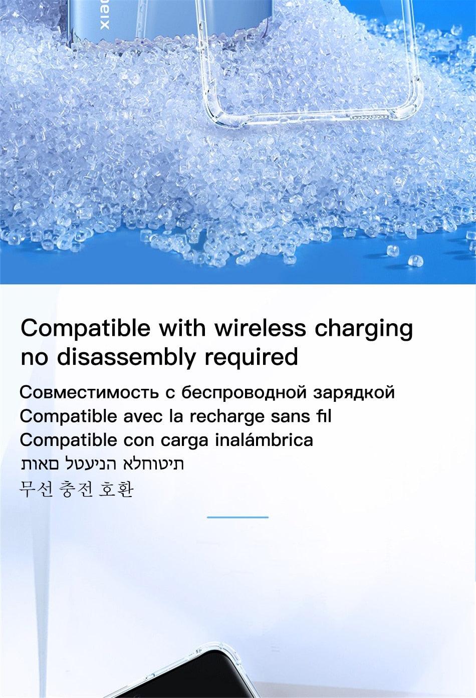 Luxury Silicone Cover For Clear Case Xiaomi Mi Redmi Note 11 Pro 7 8 9 10 9s 10s 11s Poco F3 M3 M4 X3 X4 Pro 12 11t 12x Shockproof Thin Soft Transparent Protective Case Flexible Transparent Mobile Phone Case Stevvex
