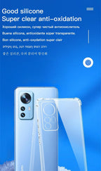 Luxury Silicone Cover For Clear Case Xiaomi Mi Redmi Note 11 Pro 7 8 9 10 9s 10s 11s Poco F3 M3 M4 X3 X4 Pro 12 11t 12x Shockproof Thin Soft Transparent Protective Case Flexible Transparent Mobile Phone Case Stevvex