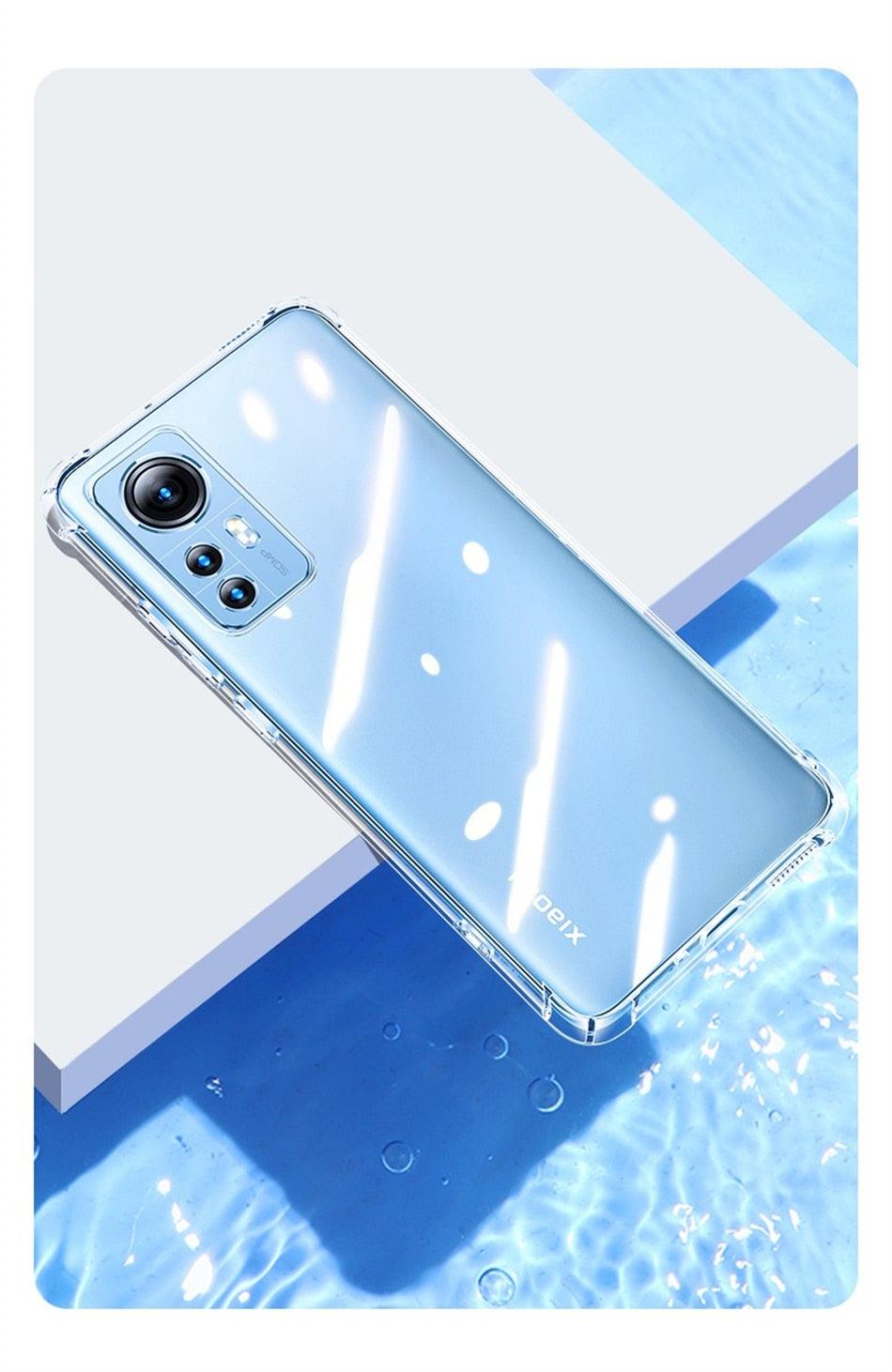 Luxury Silicone Cover For Clear Case Xiaomi Mi Redmi Note 11 Pro 7 8 9 10 9s 10s 11s Poco F3 M3 M4 X3 X4 Pro 12 11t 12x Shockproof Thin Soft Transparent Protective Case Flexible Transparent Mobile Phone Case Stevvex