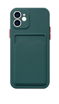 Luxury Silicone Phone Case for iphone 13 Pro Max 12 11 X XS XR Card Holder Wallet Soft Cover Cute Back Storage Stylish Silicone Case Smartphone Case Stevvex
