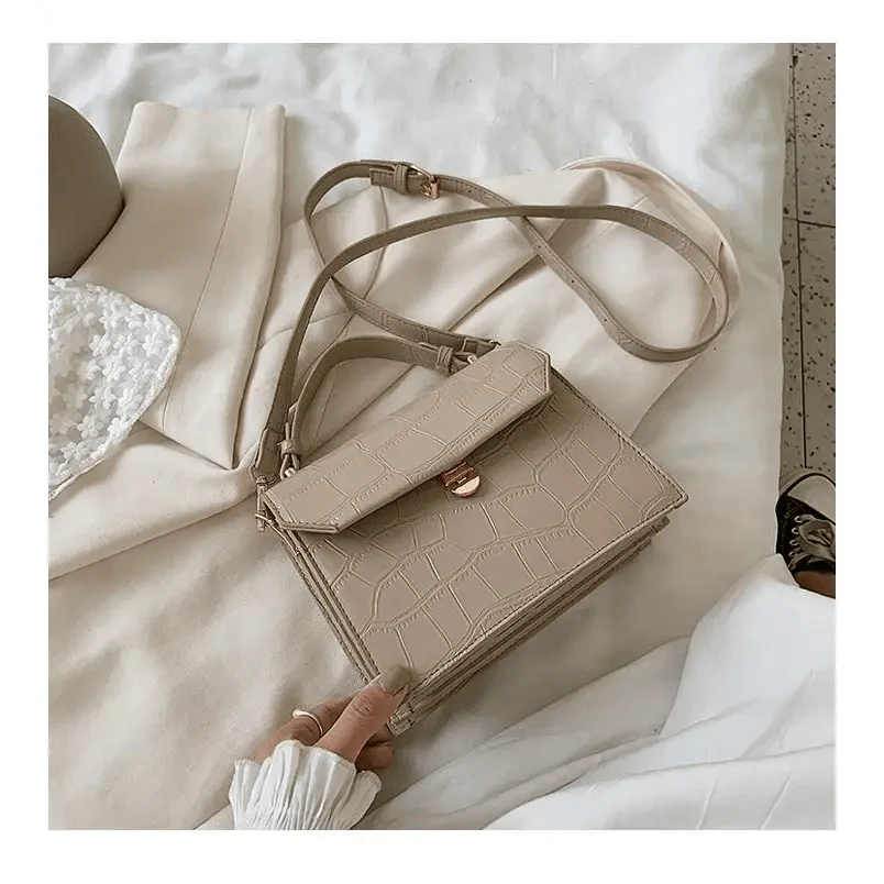 Luxury Snow White Crossbody Bags For Women And Girls Small PU Leather Handbag - Ladies Designer Evening Bags Stevvex