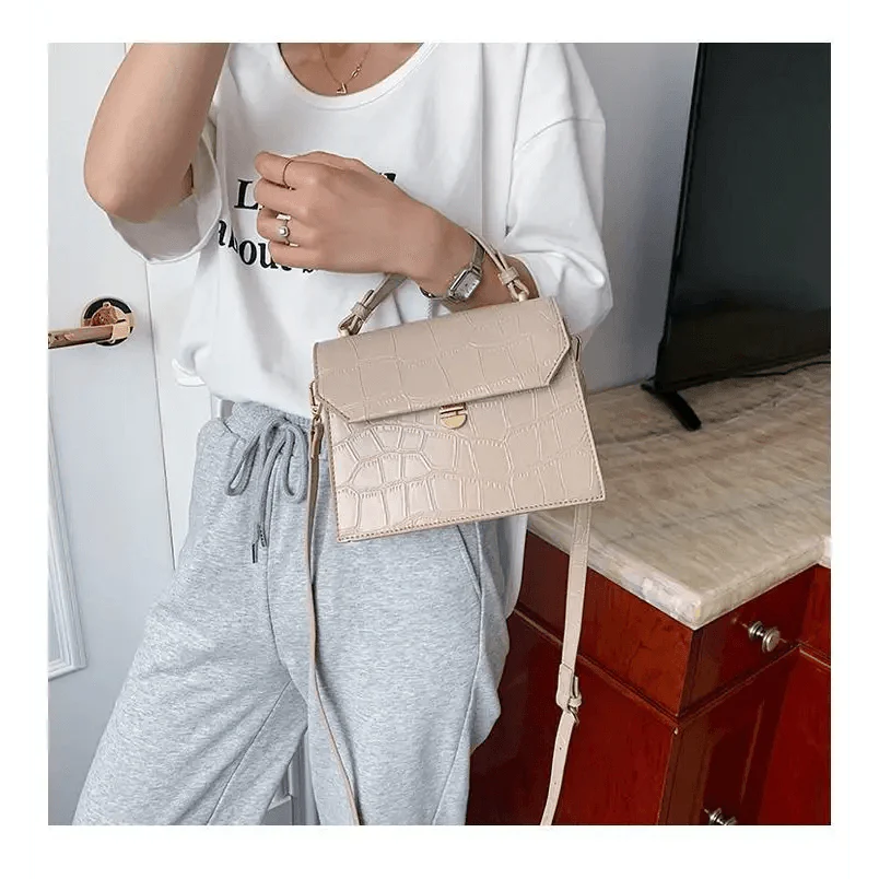 Luxury Snow White Crossbody Bags For Women And Girls Small PU Leather Handbag - Ladies Designer Evening Bags Stevvex
