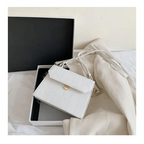 Luxury Snow White Crossbody Bags For Women And Girls Small PU Leather Handbag - Ladies Designer Evening Bags Stevvex