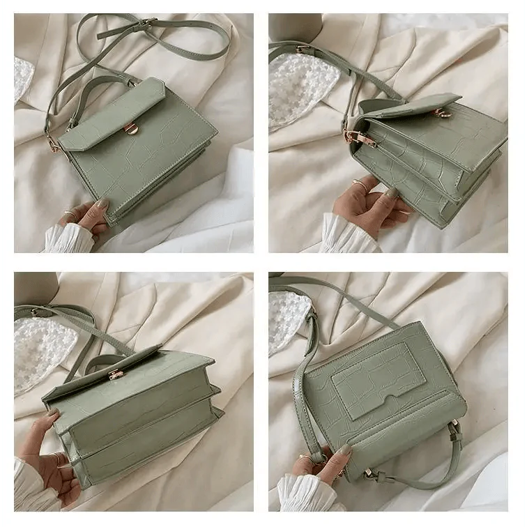 Luxury Snow White Crossbody Bags For Women And Girls Small PU Leather Handbag - Ladies Designer Evening Bags Stevvex