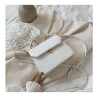 Luxury Snow White Crossbody Bags For Women And Girls Small PU Leather Handbag - Ladies Designer Evening Bags Stevvex