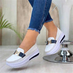 Luxury Spring Comfortable Women's Sneakers Fashion Lace Up Casual Little White Shoes Women Flats Walking Shoes Comfortable Elastic Casual Espadrilles Great Women Gift Stevvex