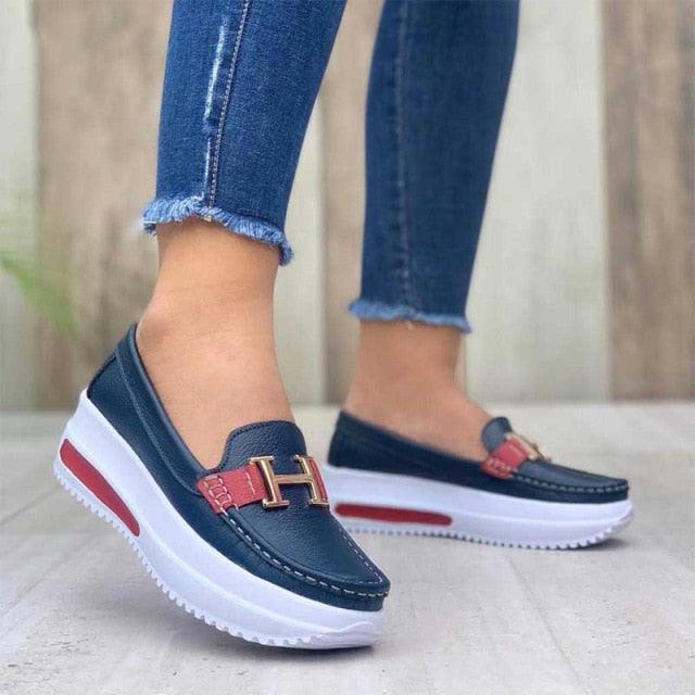 Luxury Spring Comfortable Women's Sneakers Fashion Lace Up Casual Little White Shoes Women Flats Walking Shoes Comfortable Elastic Casual Espadrilles Great Women Gift Stevvex