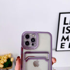 Luxury Square Phone Case For iPhone 13 11 14 12 Pro Max Mini XS XR 6s 7 8 Plus SE Cover Soft Silicone Wallet Card Holder Clear Card Slot Case Slim Fit Protective Soft Wallet Case Stevvex