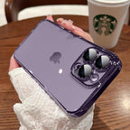 Luxury Square Transparent Case For iPhone  11 Pro Max Mini XR X XS Max 8 7 Plus Silicone Cover Protection Non-Yellowing Shockproof Phone Case for iPhone Elegant Transaprent Design For Iphone Stevvex