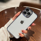 Luxury Square Transparent Case For iPhone  11 Pro Max Mini XR X XS Max 8 7 Plus Silicone Cover Protection Non-Yellowing Shockproof Phone Case for iPhone Elegant Transaprent Design For Iphone Stevvex