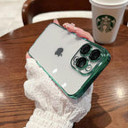Luxury Square Transparent Case For iPhone  11 Pro Max Mini XR X XS Max 8 7 Plus Silicone Cover Protection Non-Yellowing Shockproof Phone Case for iPhone Elegant Transaprent Design For Iphone Stevvex