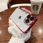 Luxury Square Transparent Case For iPhone  11 Pro Max Mini XR X XS Max 8 7 Plus Silicone Cover Protection Non-Yellowing Shockproof Phone Case for iPhone Elegant Transaprent Design For Iphone Stevvex
