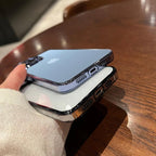 Luxury Square Transparent Case For iPhone  11 Pro Max Mini XR X XS Max 8 7 Plus Silicone Cover Protection Non-Yellowing Shockproof Phone Case for iPhone Elegant Transaprent Design For Iphone Stevvex