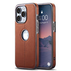 Luxury Texture Leather Case for iPhone 14 Pro MAX Plus Case With Hole Silicone Full Protection Back Cover Thin Flexible Soft Grip Luxury PU Leather Cover  Durable Anti-Scratch Full Phone Cases