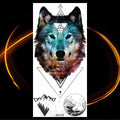 Luxury Tiger Temporary Tattoos Fox Wolf Fake Tattoo Sticker Realistic Black Animal Temporary Tattoo Stickers For Mens Stevvex