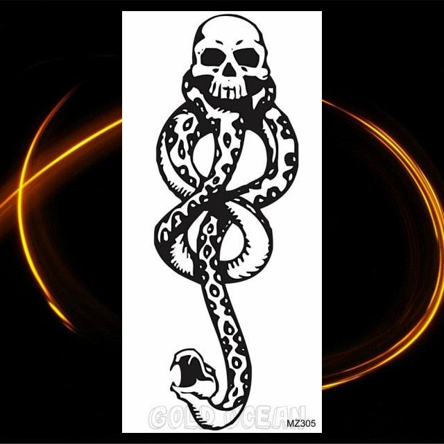 Luxury Tiger Temporary Tattoos Fox Wolf Fake Tattoo Sticker Realistic Black Animal Temporary Tattoo Stickers For Mens Stevvex