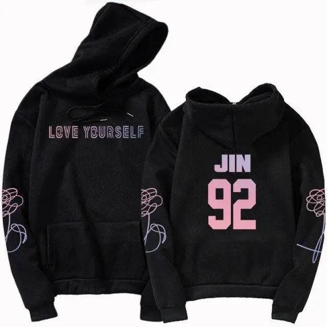 Luxury Unisex Hoodie Hoodies Sweatshirt Love Yourself Hoody Sweatshirt Boys Hoody Hoodies Cool Print Casual Drawstring Warm Winter Stylish Design Hoodie For Men Women Stevvex