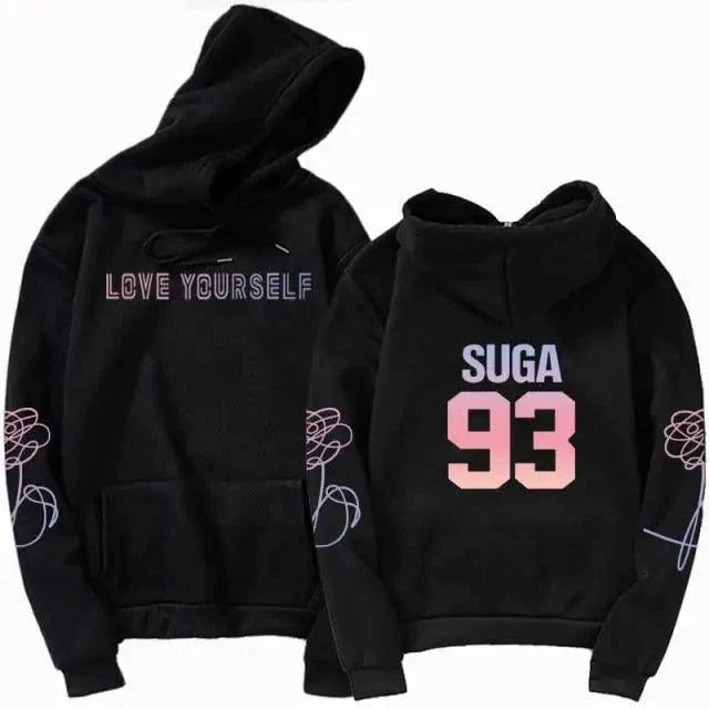 Luxury Unisex Hoodie Hoodies Sweatshirt Love Yourself Hoody Sweatshirt Boys Hoody Hoodies Cool Print Casual Drawstring Warm Winter Stylish Design Hoodie For Men Women Stevvex