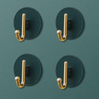 Luxury Wall Hooks Without Punching Self-Adhesive Suitable for Kitchen and Bathroom key Holder Seamless Hooks Behind The Door Wall Mounted Coat Rack Plastic Hook Home Decorative Small Hooks for Hanging Hat Coats Towel Jacket Stevvex