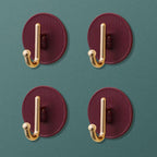 Luxury Wall Hooks Without Punching Self-Adhesive Suitable for Kitchen and Bathroom key Holder Seamless Hooks Behind The Door Wall Mounted Coat Rack Plastic Hook Home Decorative Small Hooks for Hanging Hat Coats Towel Jacket Stevvex