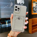 Luxury Wallet Card Pocket Holder Case for IPhone 13 14 Pro Max 12 Mini Minimal IPhone Design Case Slim Fit Thin Protective Soft Shock-Absorbing Wallet Case Stevvex